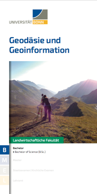 Flyer Geodäsie und Geoinformation